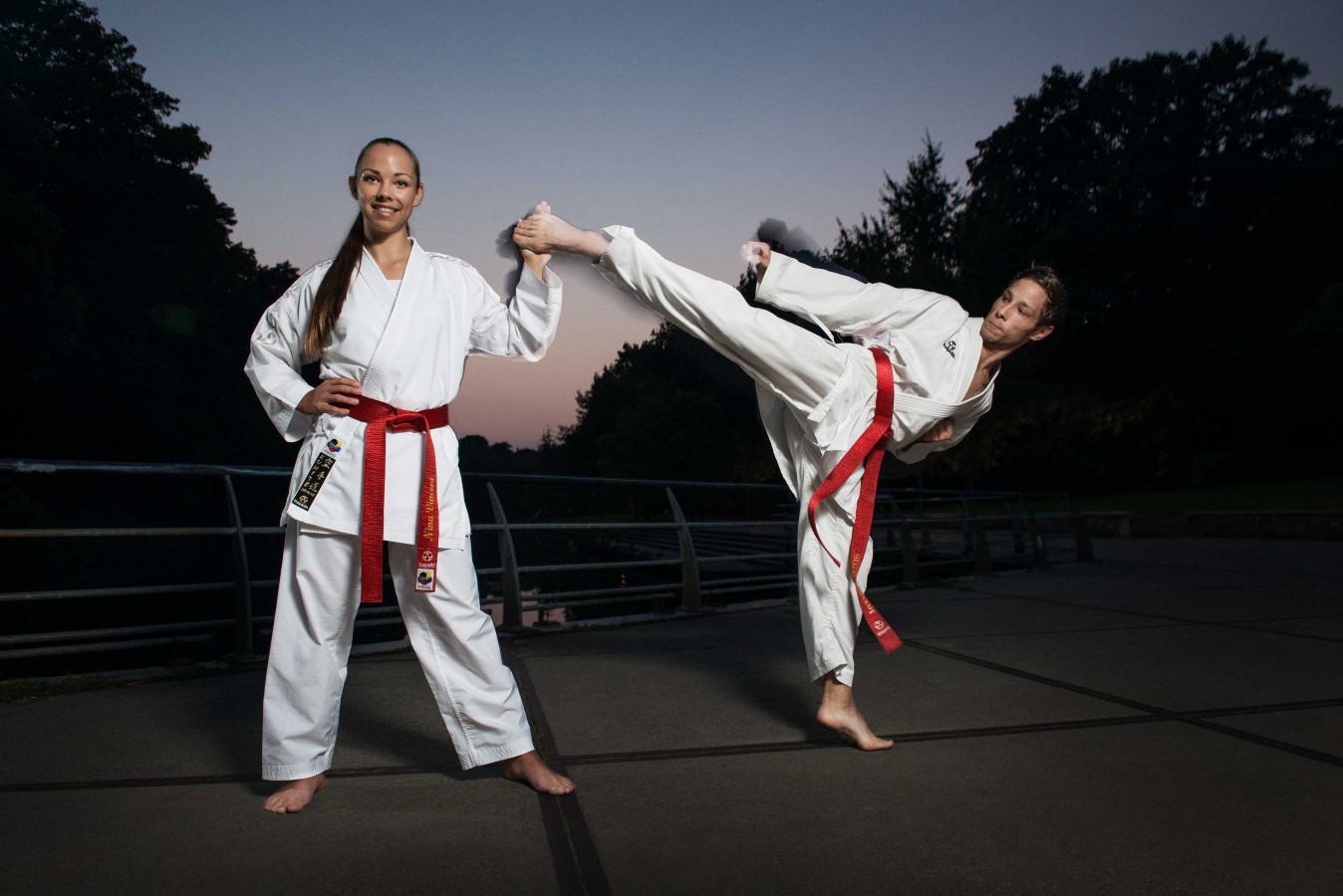 Top karateka's Nina Vincent en Rick Vincent | portret en actief