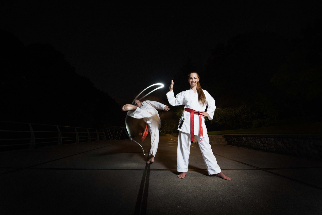 Top karateka's Nina Vincent en Rick Vincent | portret en actief